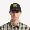 Men’s naval crest cap in black