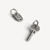 Men’s neverlost earrings in antique silver