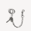 Men’s neverlost keychain in antique silver Men’s neverlost keychain in antique silver