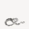 Men’s neverlost keychain in antique silver Men’s neverlost keychain in antique silver