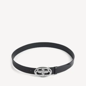 Men’s oval bb belt in black