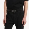 Men’s oval bb belt in black