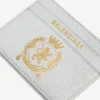 Men’s passport card holder in silver