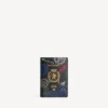 Men’s passport holder in black/multicolor