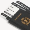 Men’s passport phone holder in black Men’s passport phone holder in black