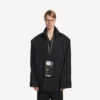 Men’s passport phone holder in black Men’s passport phone holder in black