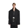 Men’s passport phone holder in black Men’s passport phone holder in black