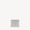 Men’s passport square folded wallet in silver
