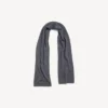 Men’s patch scarf in grey