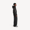 Men’s patched hooded jacket in black Men’s patched hooded jacket in black