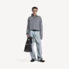 Men’s poloneck sweater in heather grey Men’s poloneck sweater in heather grey