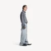 Men’s poloneck sweater in heather grey Men’s poloneck sweater in heather grey