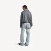 Men’s poloneck sweater in heather grey Men’s poloneck sweater in heather grey
