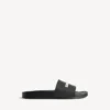 Men’s pool slide sandal in black/white