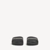 Men’s pool slide sandal in black/white