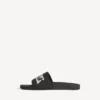 Men’s pool slide sandal in black/white Men’s pool slide sandal in black/white