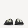 Men’s pool slide sandal in black/yellow