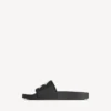 Men’s pool slide sandal in black/yellow