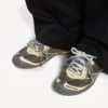Men’s radar gradient lines sneaker in brown/blue/yellow/grey Men’s radar gradient lines sneaker in brown/blue/yellow/grey