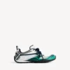 Men’s radar gradient lines sneaker in light grey/green/black Men’s radar gradient lines sneaker in light grey/green/black