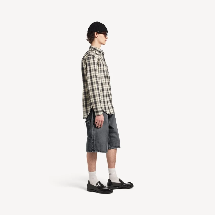 Men’s regular fit shirt in white/black Men’s regular fit shirt in white/black