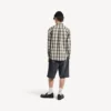 Men’s regular fit shirt in white/black Men’s regular fit shirt in white/black