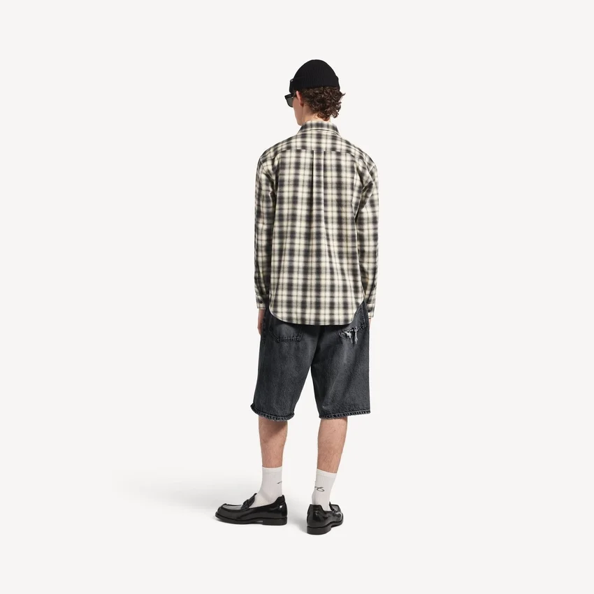 Men’s regular fit shirt in white/black Men’s regular fit shirt in white/black