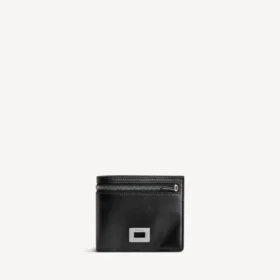 Men’s rodeo square folded wallet in black