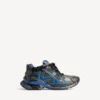Men’s runner gradient mesh sneaker in black/blue/grey
