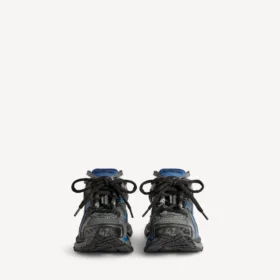 Men’s runner gradient mesh sneaker in black/blue/grey
