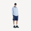 Men’s runner gradient mesh sneaker in black/blue/grey