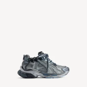 Men’s runner sneaker in grey/navy/light blue