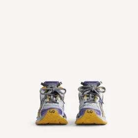 Men’s runner sneaker in purple/orange/grey