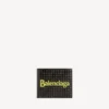 Men’s select square folded coin wallet in black Men’s select square folded coin wallet in black