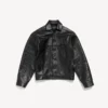 Men’s shirt jacket in black Men’s shirt jacket in black