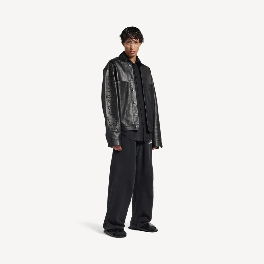 Men’s shirt jacket in black Men’s shirt jacket in black