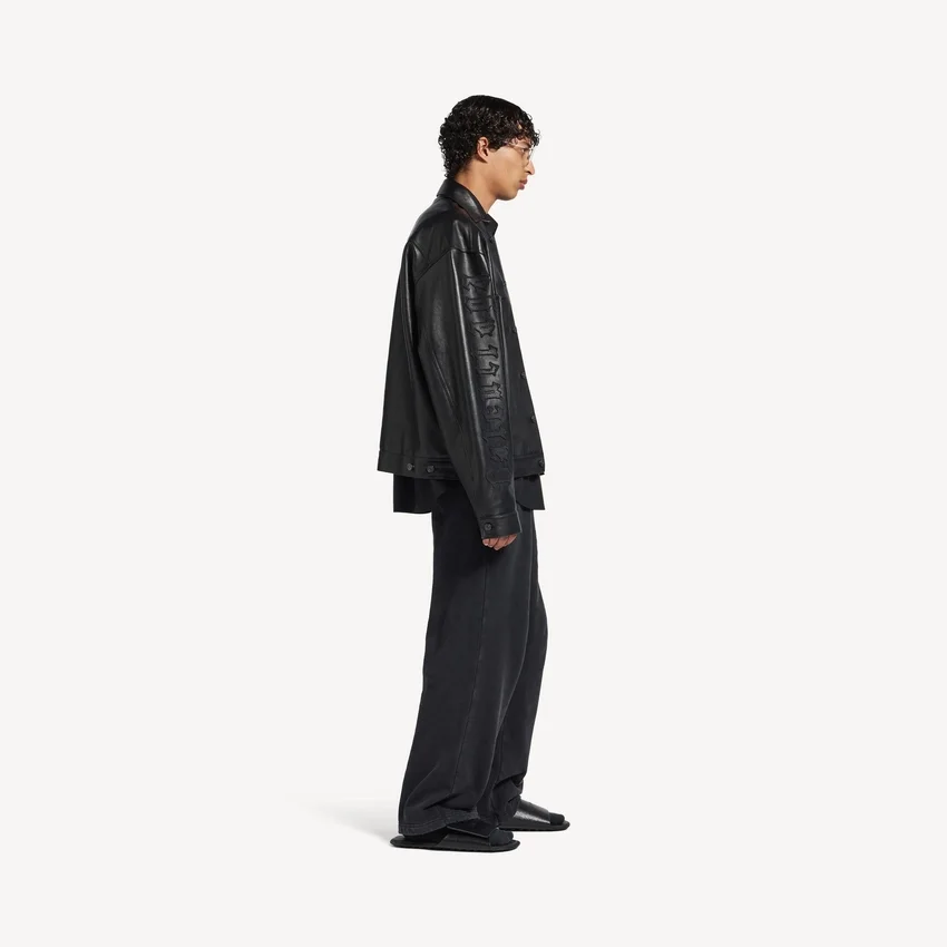 Men’s shirt jacket in black Men’s shirt jacket in black