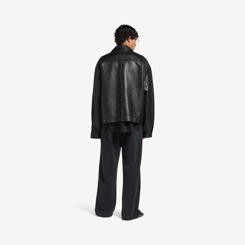Men’s shirt jacket in black Men’s shirt jacket in black