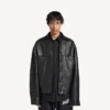 Men’s shirt jacket in black Men’s shirt jacket in black