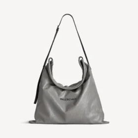 Men’s shopper dust bag crossbody pouch large in grey