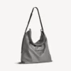 Men’s shopper dust bag crossbody pouch large in grey Men’s shopper dust bag crossbody pouch large in grey