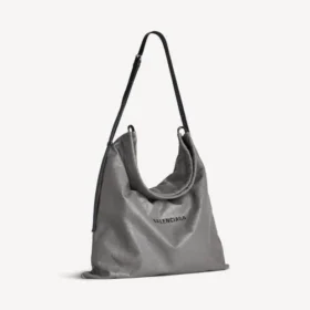 Men’s shopper dust bag crossbody pouch large in grey