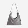 Men’s shopper dust bag crossbody pouch large in grey Men’s shopper dust bag crossbody pouch large in grey