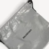 Men’s shopper dust bag crossbody pouch medium in balenciaga grey Men’s shopper dust bag crossbody pouch medium in balenciaga grey