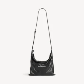 Men’s shopper dust bag crossbody pouch medium in black