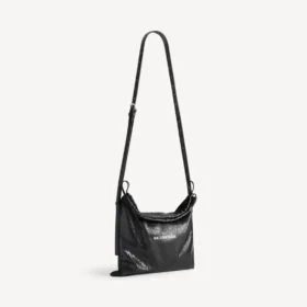 Men’s shopper dust bag crossbody pouch medium in black