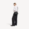 Men’s shopper dust bag crossbody pouch medium in black