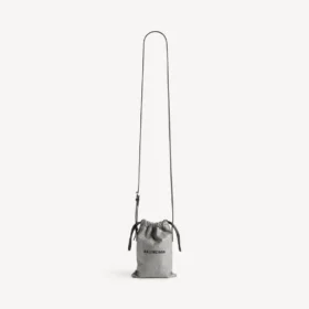 Men’s shopper phone holder in balenciaga grey