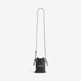 Men’s shopper phone holder in black