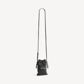 Men’s shopper phone holder in black